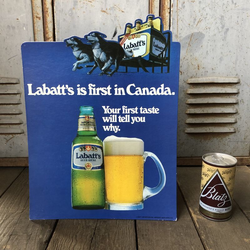 Vintage Cardboard Sign Labatt's Beer (S716) - 2000toys Antique Mall