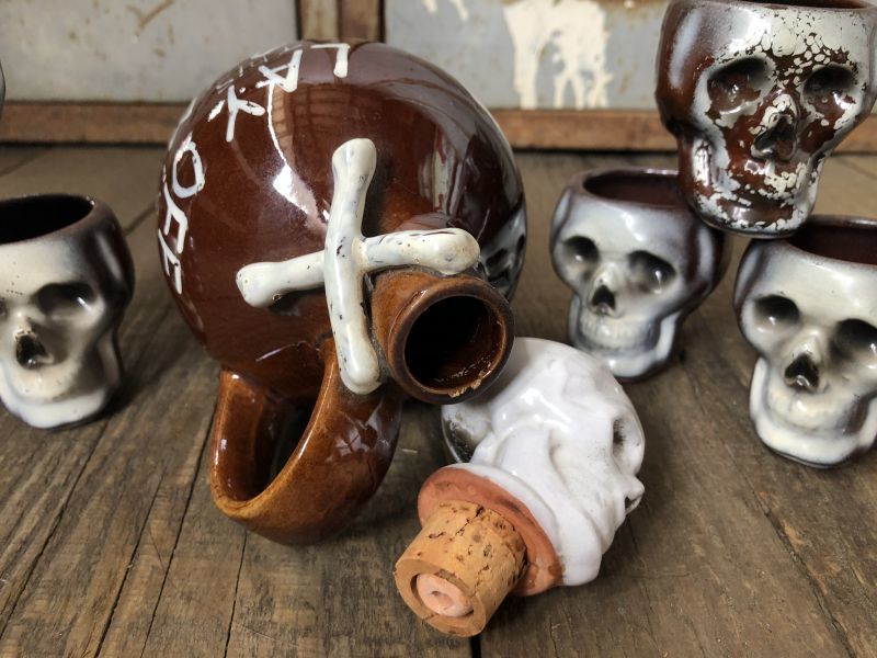 ビンテージ スカル 髑髏 骸骨 モンスター ハロウィン ミッド