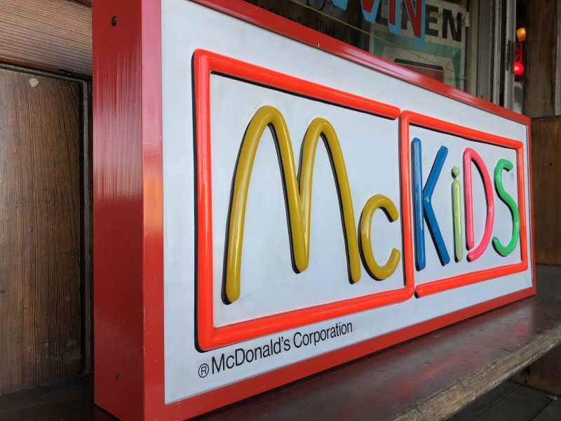 超激レア！MCKIDS マクドナルド 看板 超激レア！MCKIDS マクドナルド