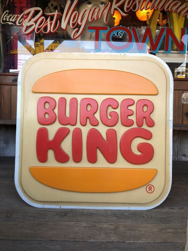 70s バーガーキング 旧ロゴ フリズビークロック 時計 アメトイ Burger