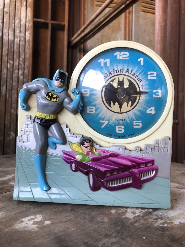 70s Vintage Talking alarm Clock Batman & Robin (B747) - 2000toys