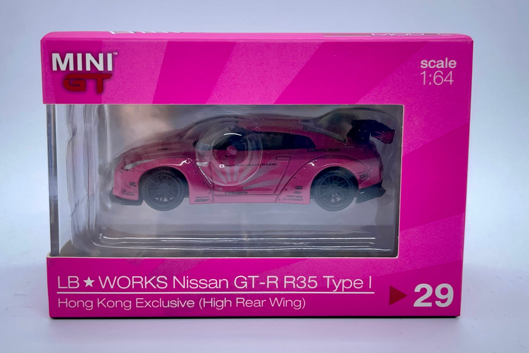 Mini GT No.29 LB Works Nissan GTR Pink (Hong Kong Exclusive