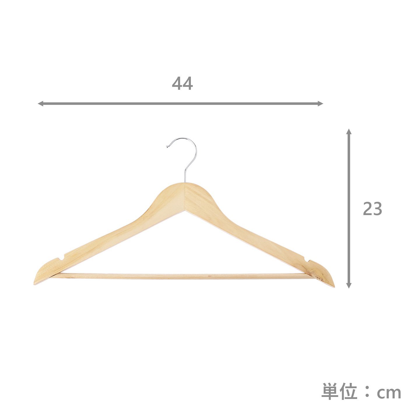 木製ハンガー3本組 MT-3PNT | TWO-ONE STYLEネット