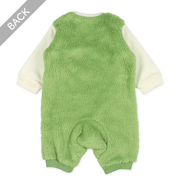 裏起毛切り替えくま・恐竜長袖ロンパース | 西松屋オンラインストア