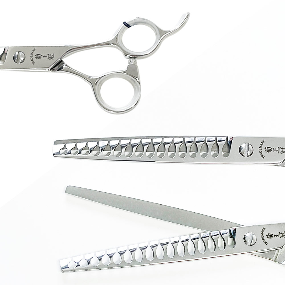 スパッと切れるプロ用ハイカーブシザートリマートリミングペットママ