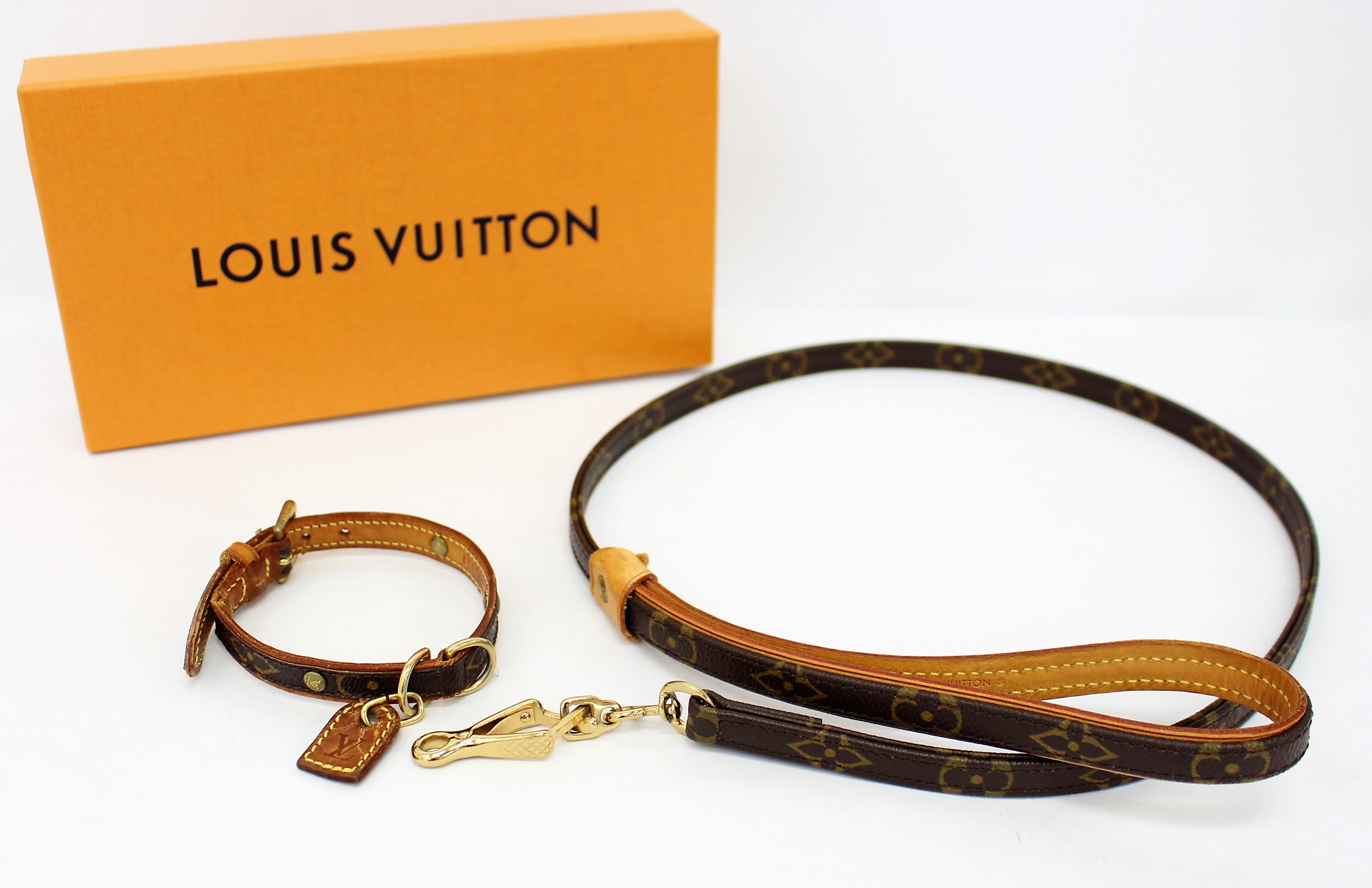 ルイヴィトンペット用首輪小型犬用