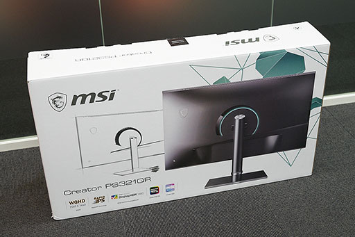 MSIのクリエイター向けディスプレイ「Creator PS321QR」は，ゲームも