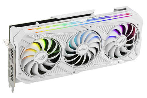 HDMI出力を2つ備えたRTX 3070カードと，独自3連ファン付きクーラー搭載