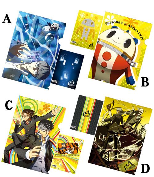 ペルソナ4 テレビデザインクリアファイル 原画20枚 ペルソナ4 テレビ