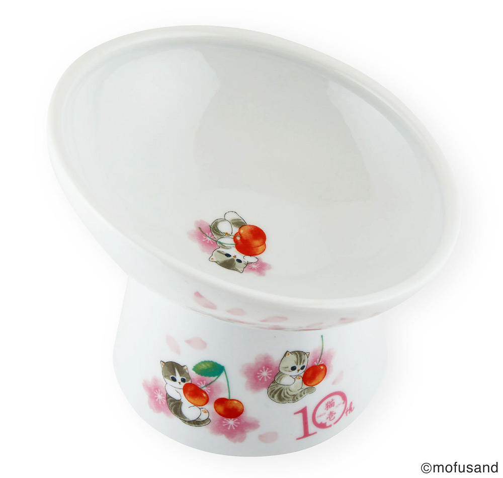 猫壱 脚付にゃにゃめフードボウル レギュラー 斜めタイプ mofusand