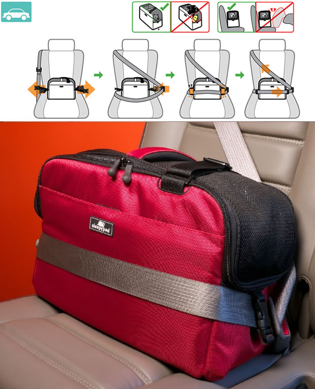 sleepypod 赤色 キャリーバッグ ・ウォーマー 付き 犬•猫用 楽天市場