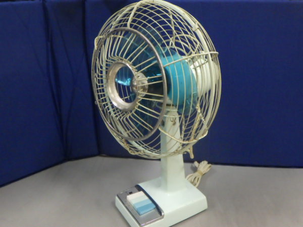 昭和レトロ 扇風機 水色 ナショナル さちかぜ 昭和レトロ 扇風機 水色