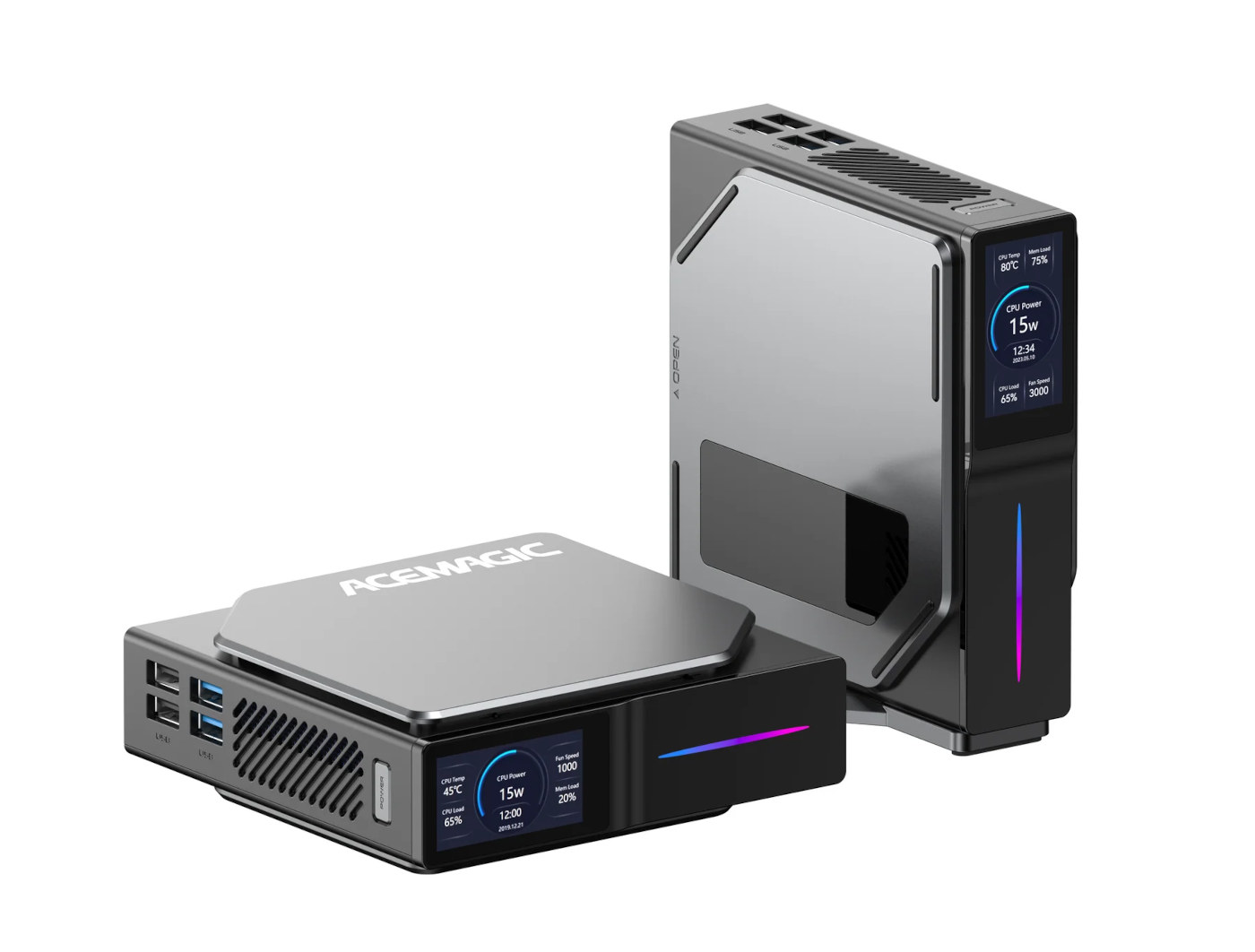 ACEMAGIC S1 - A Processor N95 mini PC with a built-in LCD