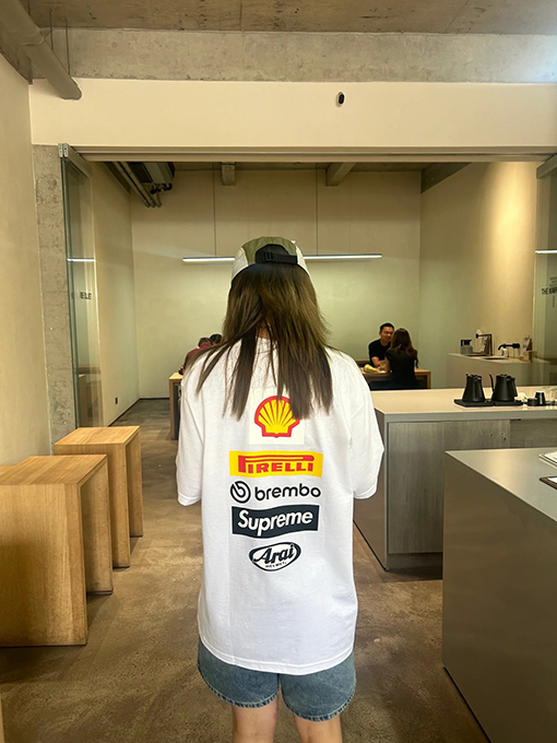 SUPREME X DUCATI SS 24コラボLOGO TEEドゥカティマイクロラベルT