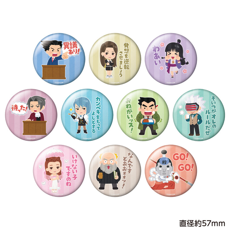 逆転裁判×いらすとや トレーディング缶バッジ (BOX)| アニメ グッズ