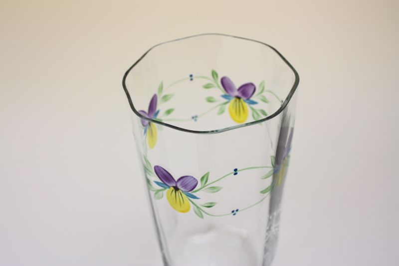 Orrefors Styvmorsviol Eva Englundスウェーデン Orrefors/オレフォス