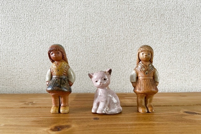 Rutebo keramik Lisskulla/ルーテボ 女の子 北欧雑貨アンティークcoco
