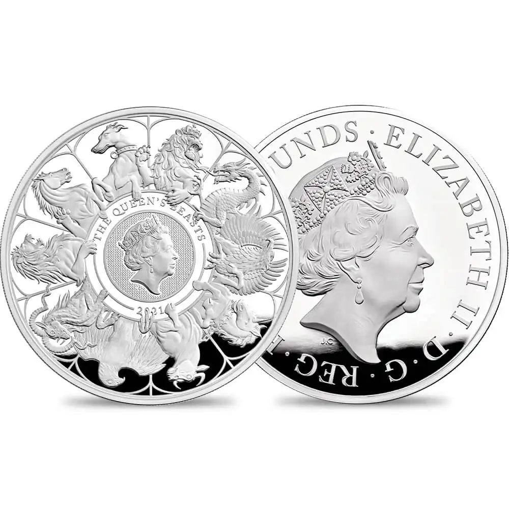 2022年 クイーンズビースト コンプリーター 2オンス 5ポンド 銀貨 2022