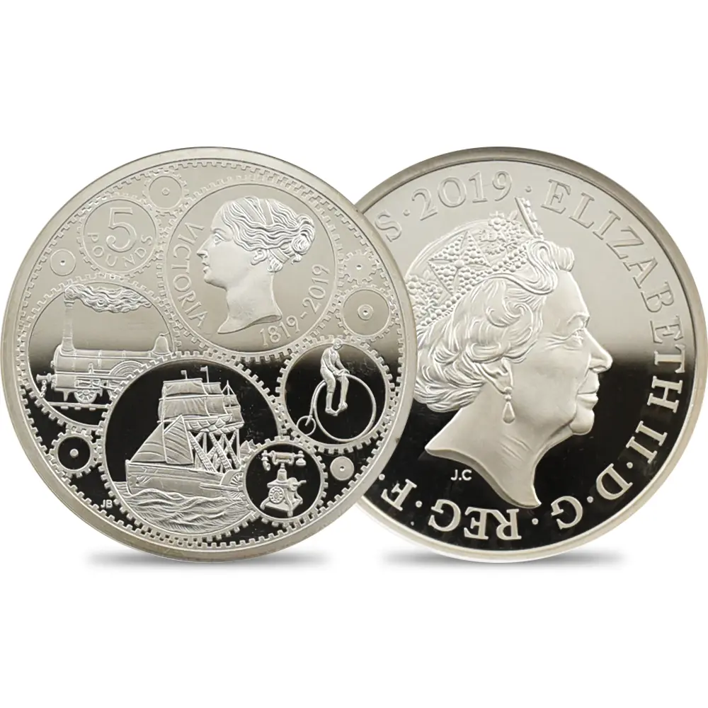 ビクトリア女王 200周年記念 2オンス シルバー アンティーク カメオ