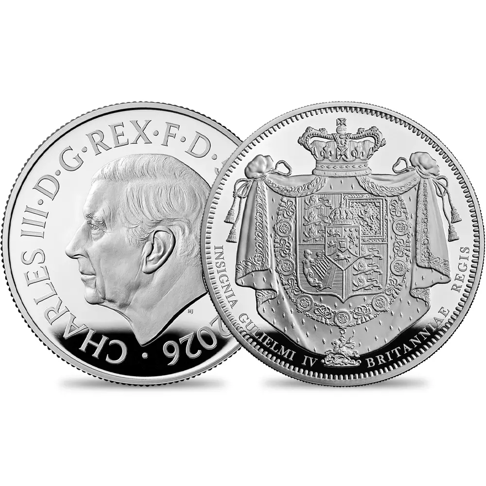 イギリス 2026 チャールズ3世 ウィリアム4世クラウン 5ポンド2オンス