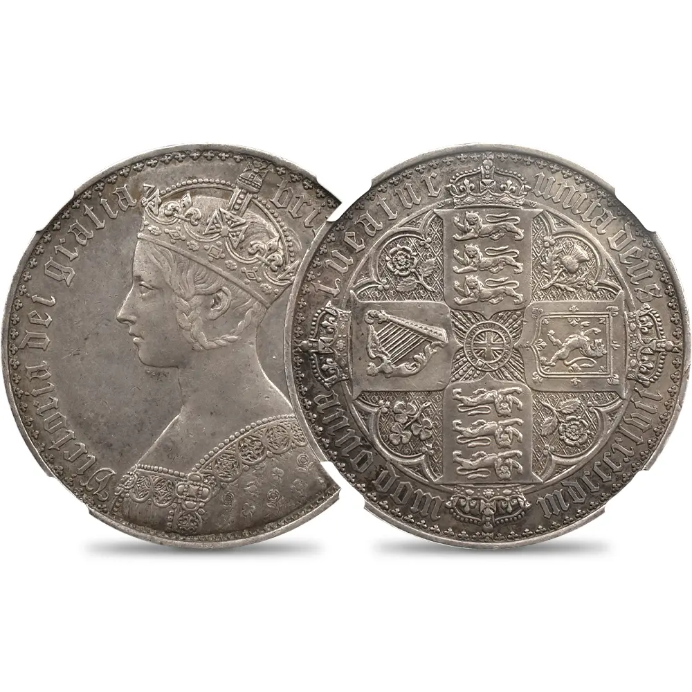 ゴチッククラウン銀貨 1847年 ビクトリア女王 【公式通販】