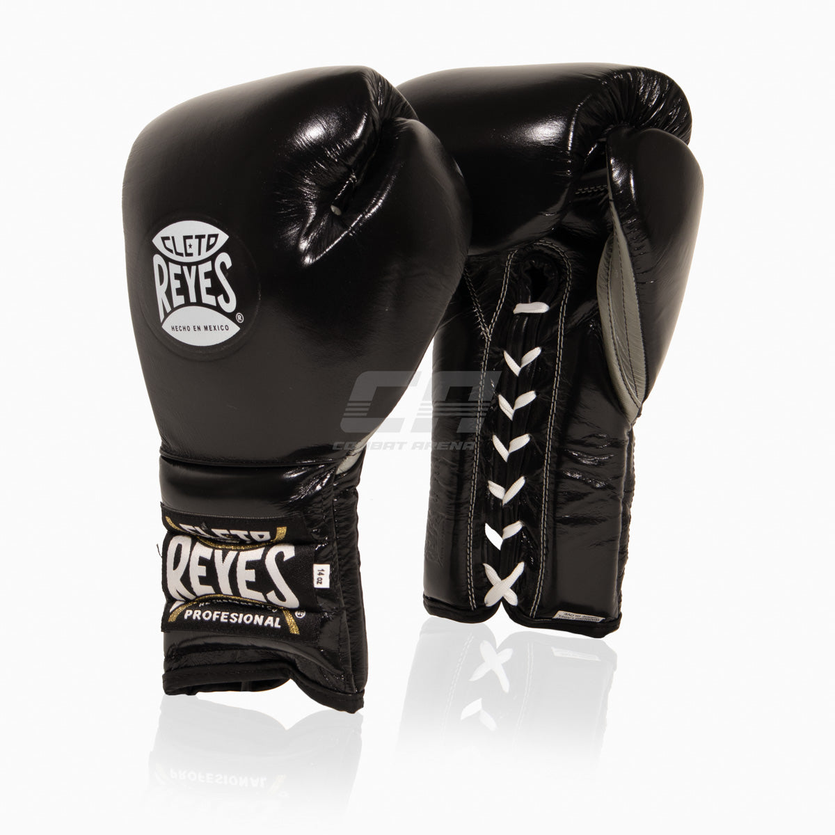 Boxing gloves Cleto Reyes Traditional Training CE4 Black-silver