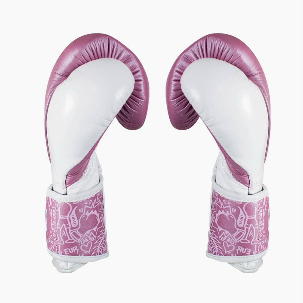 Boxing gloves Cleto Reyes High Precision Training CE7 Pink-white