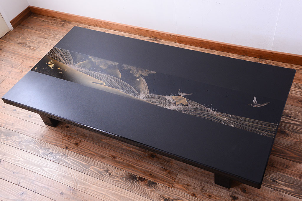 大向高洲堂 伝統工芸輪島塗 座卓 正方形 座卓 輪島塗 伝統工芸 高級