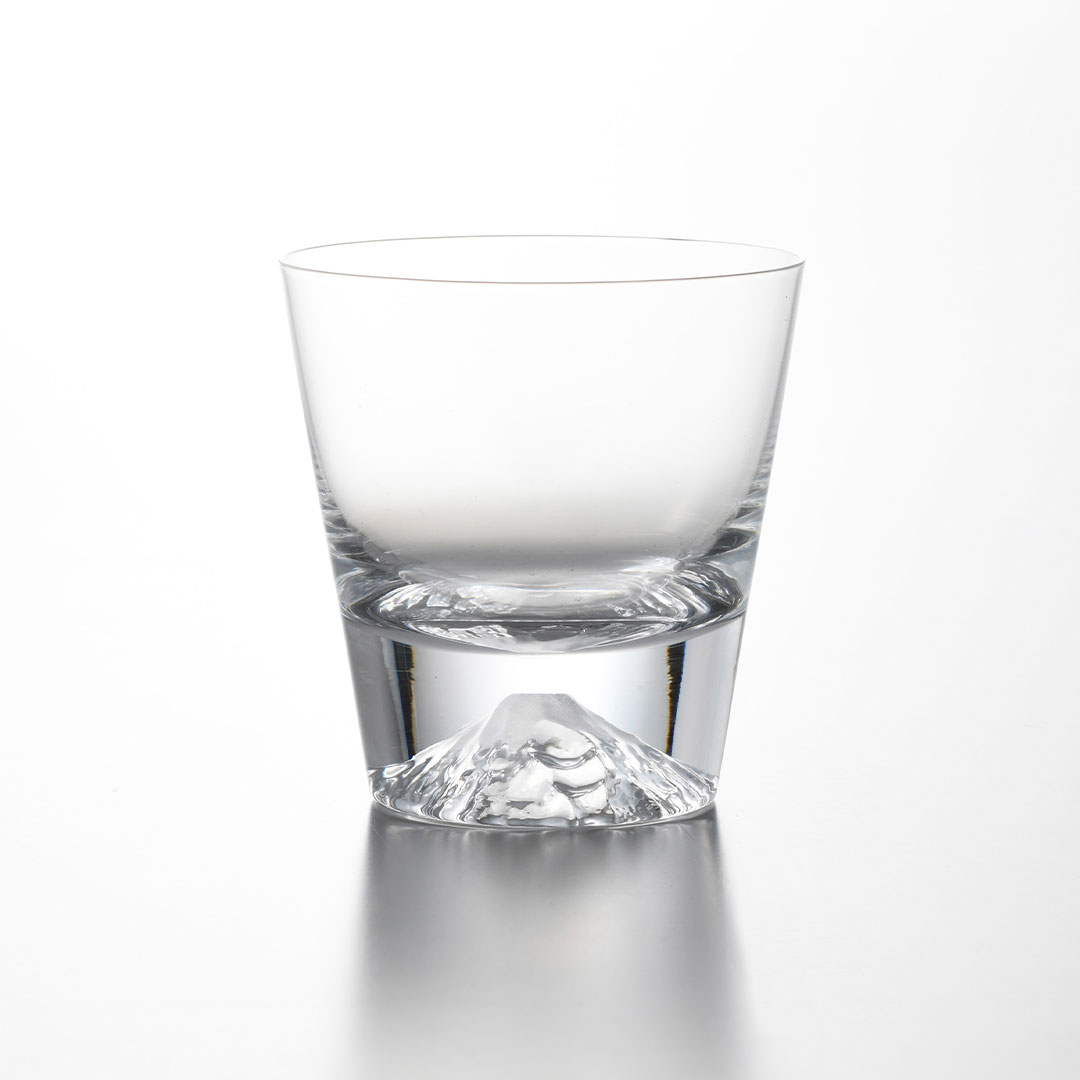 田島窯 江戸硝子 富士山 ロックグラス(木箱入) [CONCENT]コンセント