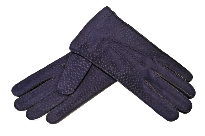 カピバラレザー☆メンズ☆手袋☆ブルー☆水色☆本革☆