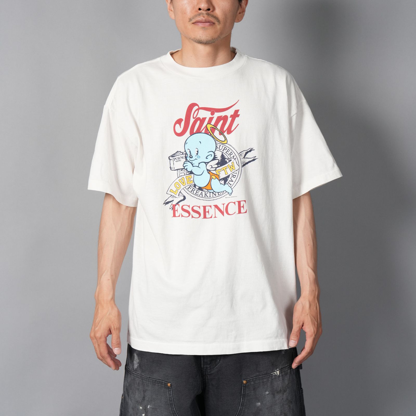 SAINT M×××××× - SM-HR1-0000-022 / SS TEE / BABY MICHAEL / WHITE