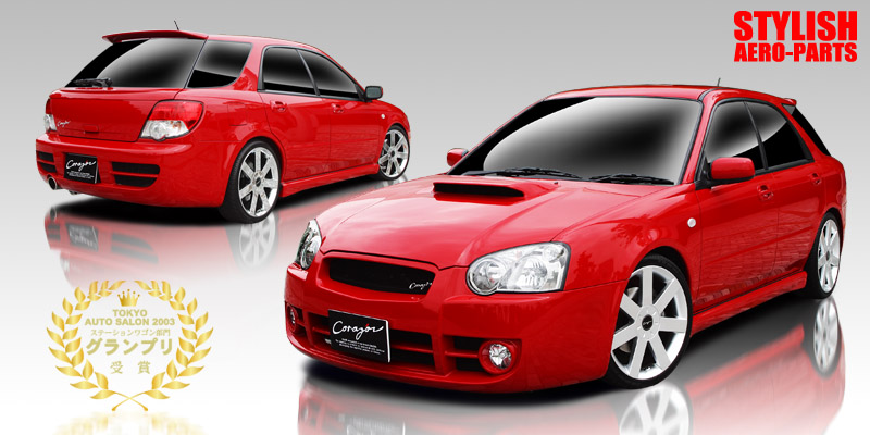インプレッサGG(C型,D型,E型)用エアロ,フロントバンパー,リヤバンパー