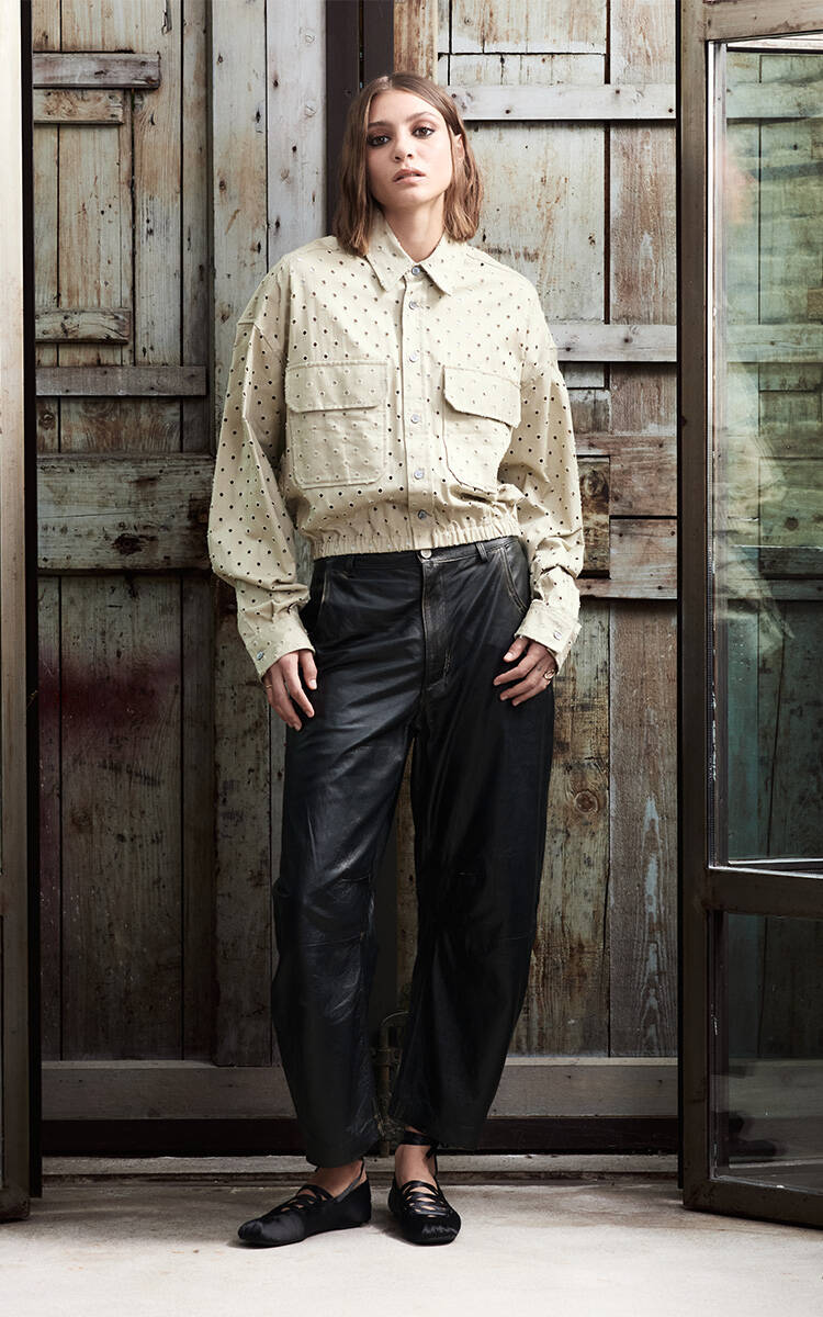 GIORGIO BRATO ジョルジオブラット レザー ジャケット 羊革 カーキ