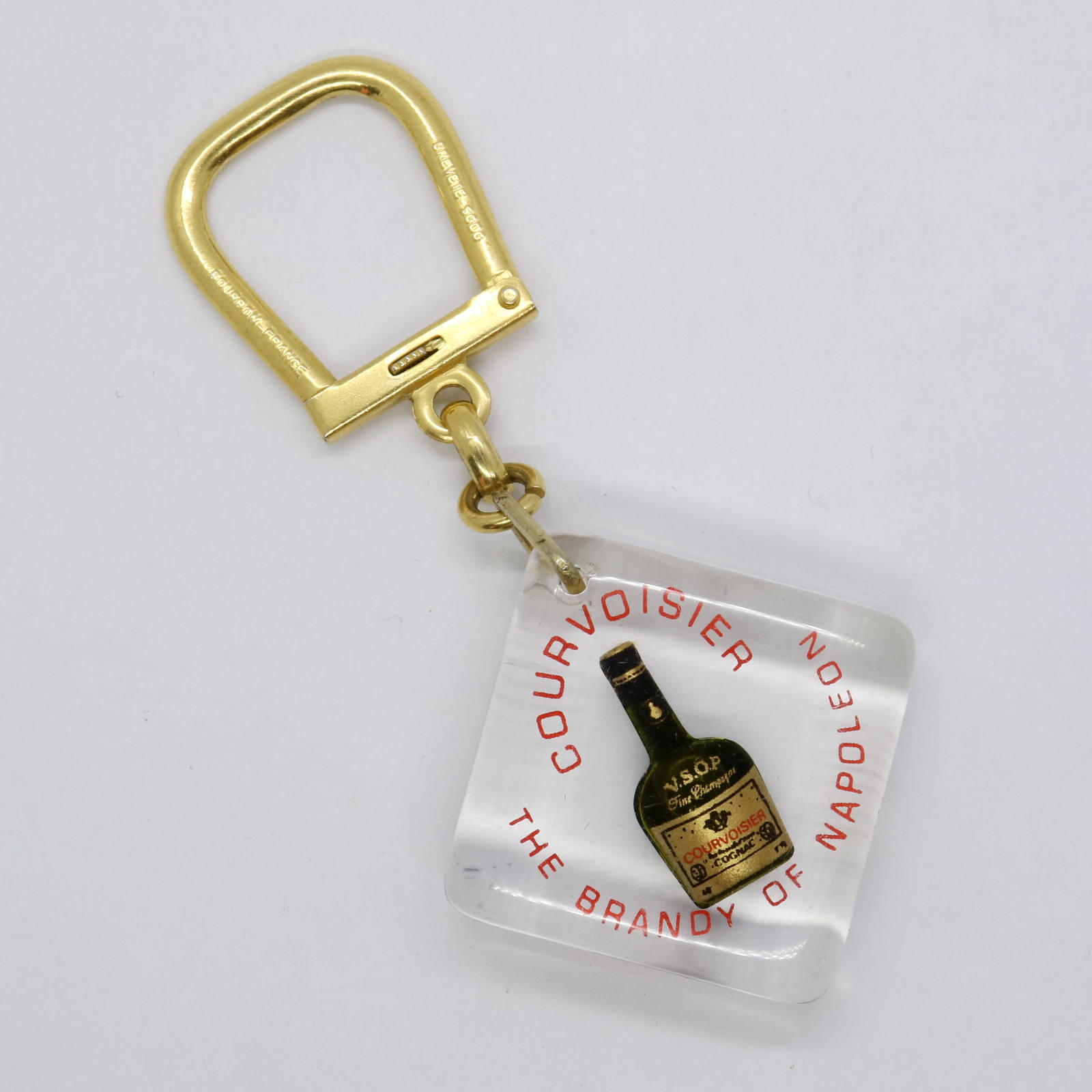 高級ブランデー「クルボアジェ（COURVOISIER）」 金属製キーホルダー