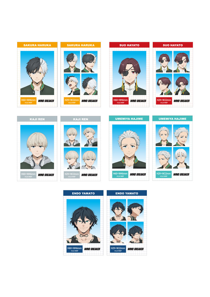 WIND BREAKER 証明写真風ブロマイドセット【梶蓮】 [WIND BREAKER