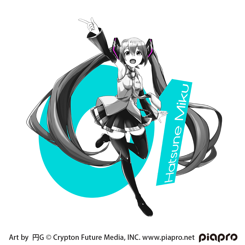 初音ミク Tシャツ 円G Ver. [初音ミク] | キャラクター公式グッズ