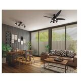 大光電機 LEDシーリングファン ～10畳 4枚羽 / 6灯 ブラック CSF-691B