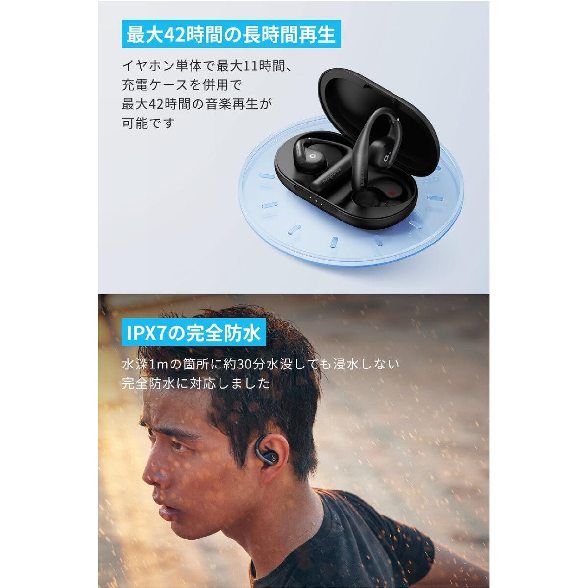 Anker（アンカー）サウンドコア AeroFit ブラック A3872N11 | Costco Japan