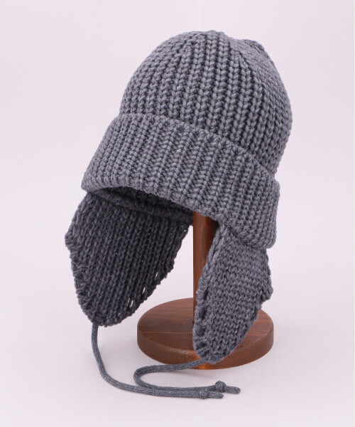 VICTIM x CA4LA EAR FLAP KNIT CAP(ONESIZE BLACK): ニットキャップ