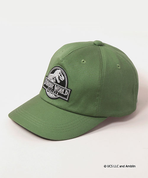 JURASSIC WORLD｜CA4LA EMBLEM CAP(ONESIZE OLIVE GREEN): キャップ