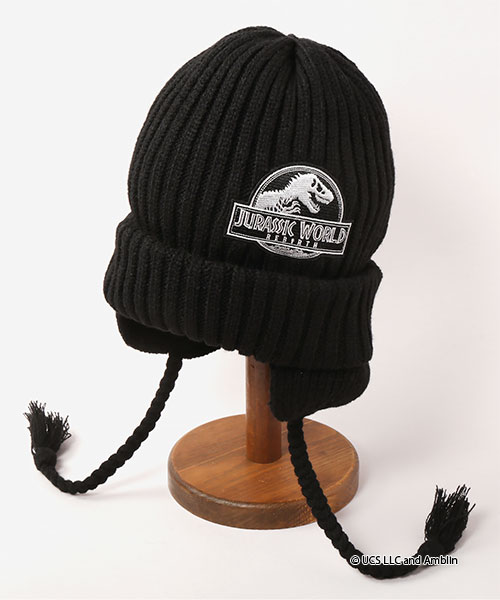 JURASSIC WORLD｜CA4LA KNIT CAP(ONESIZE BROWN): ニットキャップ帽子