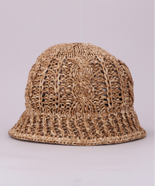 帽子 ca4la KNIT HOOD BABUSHKA KNIT HOOD BABUSHKA(ONESIZE BROWN