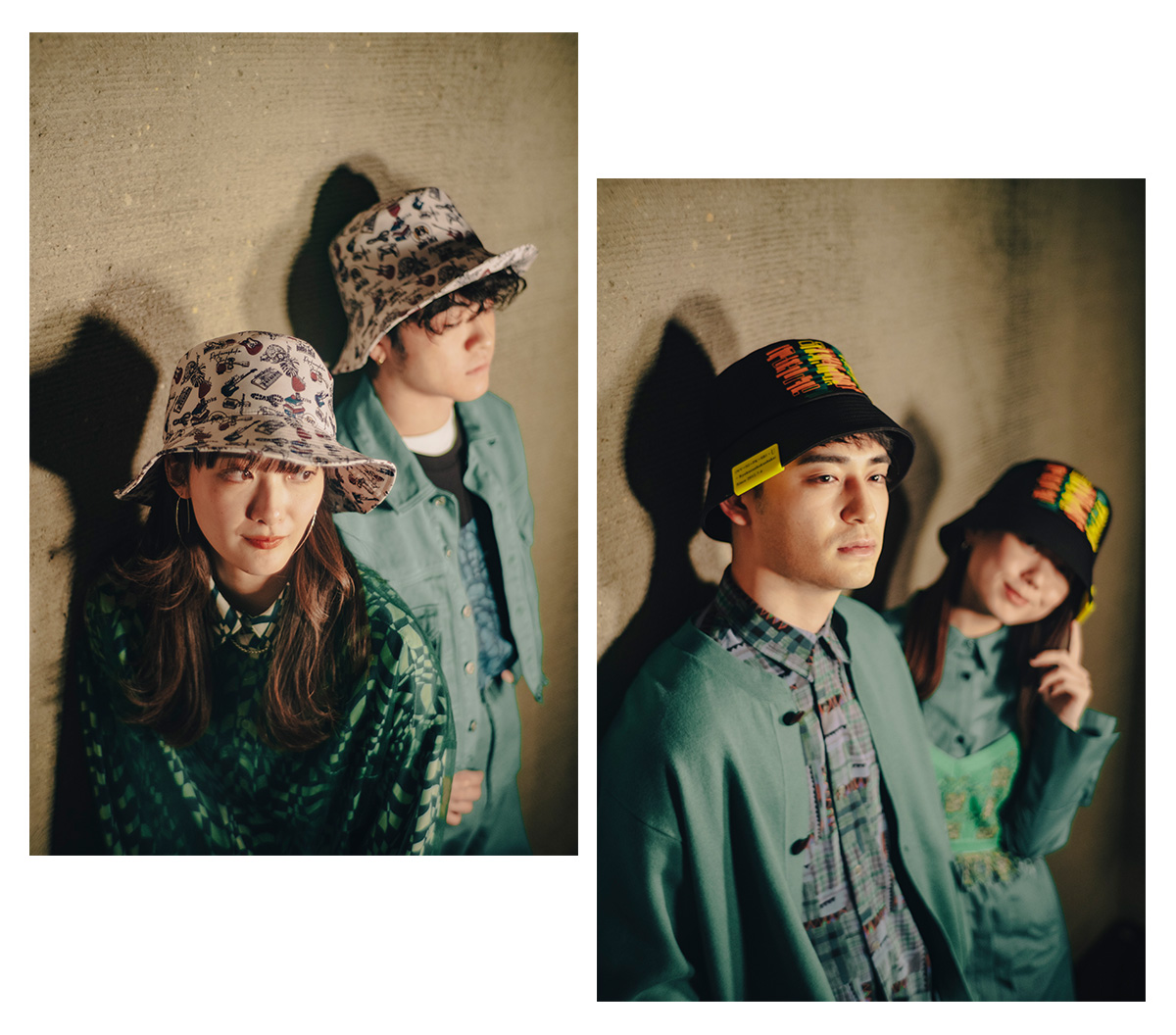 緑黄色社会✖️CA4LA バケハ 緑黄色社会 帽子 CA4LA BUCKET HAT