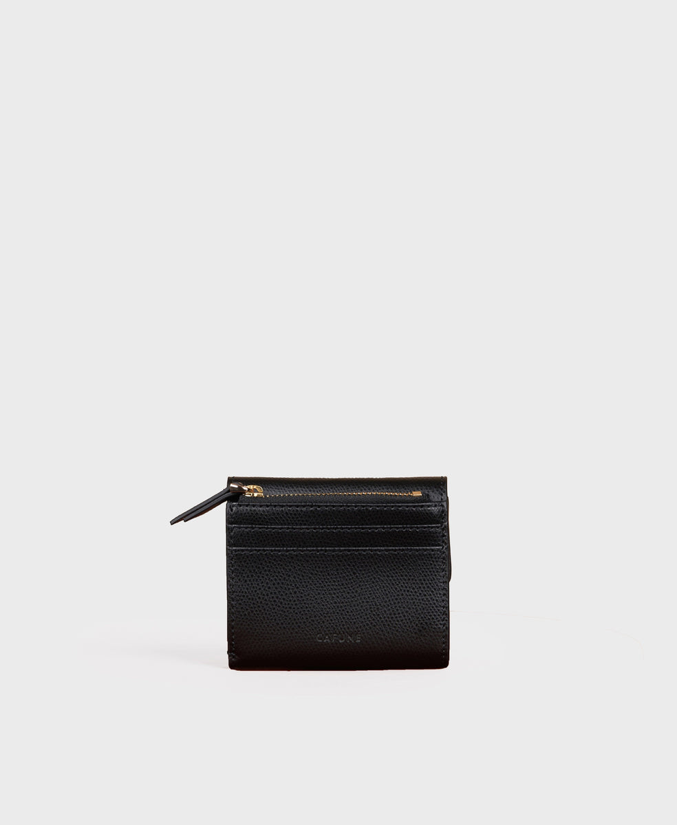 Cafuné - Double-C Compact Wallet - Black