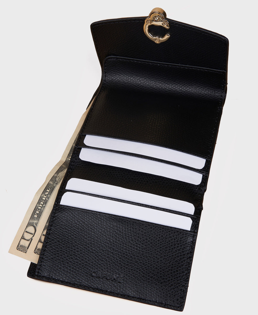 Cafuné - Double-C Compact Wallet - Black