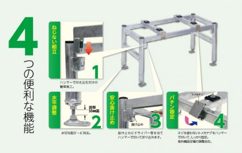 PC-NJ35 エアコン架台 キヤッチャー:PC-NJ35 キヤッチャー