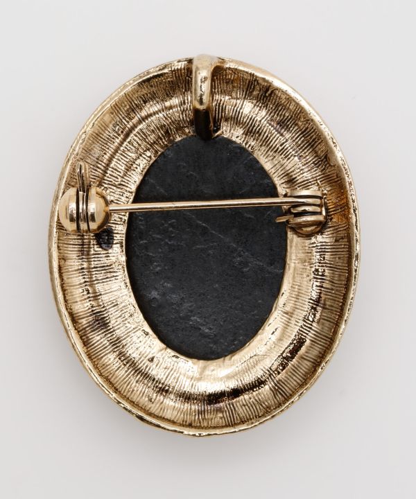 アンティークカメオブローチ(GRAY): 『欧州航路』