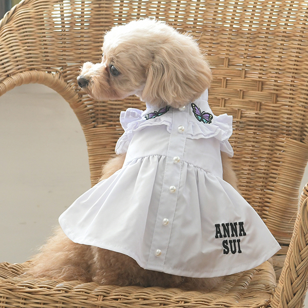 ANNA SUI（アナ スイ）蝶刺繍シャツワンピ | 犬服・ドックウェアCalulu