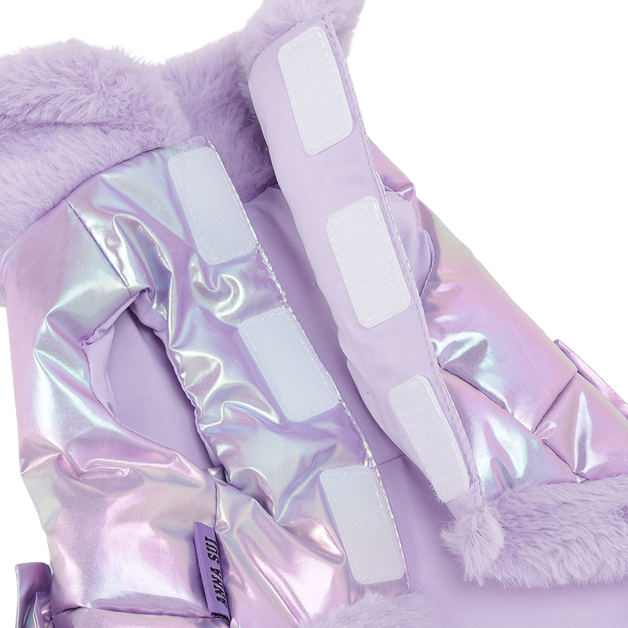 2025秋冬 ANNA SUI（アナ スイ）リボン付きリアルダウンベスト | 犬服