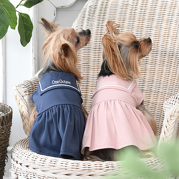 ONE OCTAVE（ワンオクターヴ）セーラーワンピ | 犬服・ドックウェア